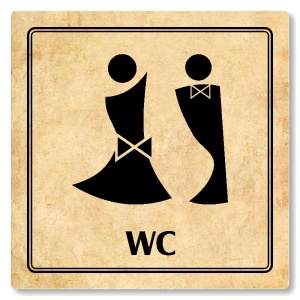 WC společné, 100x100mm, pergamen, Utah